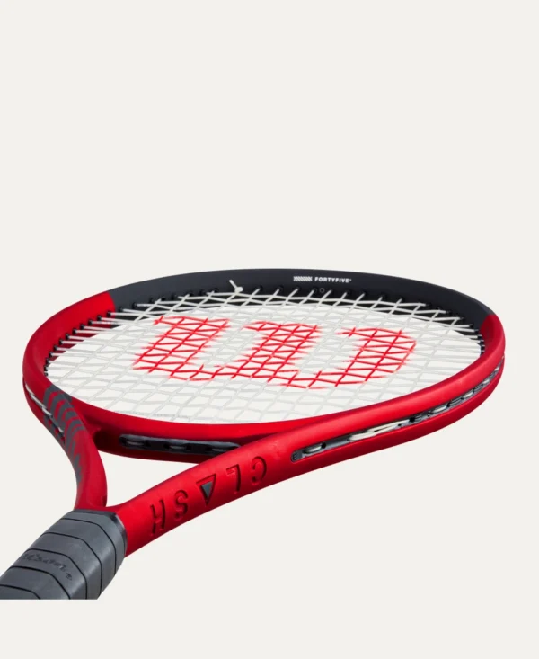 WILSON Clash 100 Pro V2 Tennis Racquet (310g, Unstrung, Maroon) - Image 7