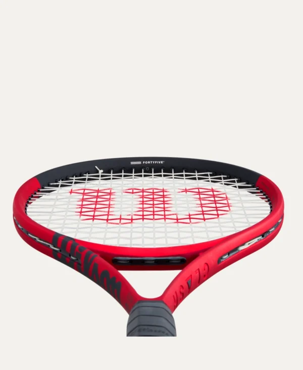 WILSON Clash 100 Pro V2 Tennis Racquet (310g, Unstrung, Maroon) - Image 4