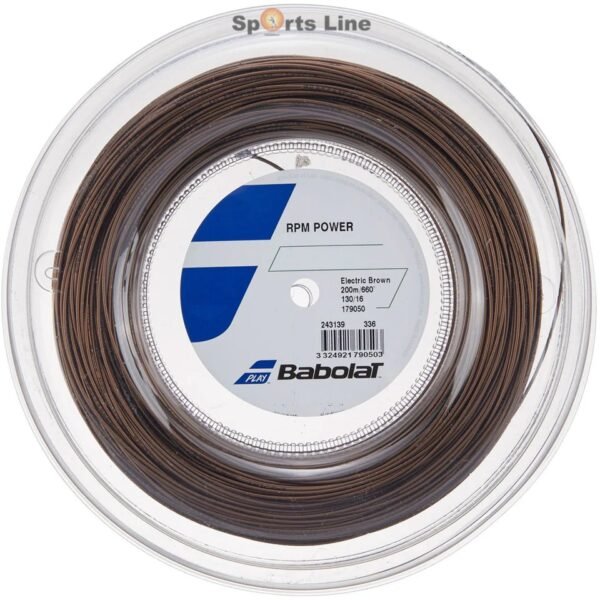 BABOLAT RPM POWER TENNIS STRING REEL 16-G - COPPER BROWN