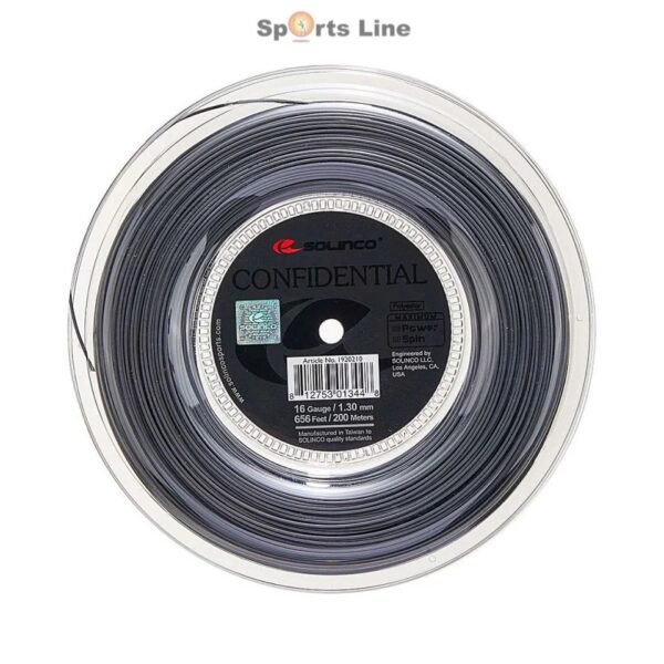 SOLINCO CONFIDENTIAL TENNIS STRING REEL 16-G 1.30MM, 200M