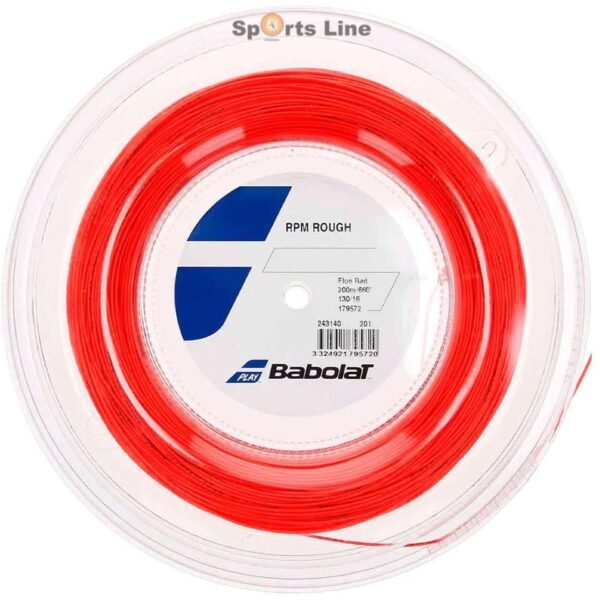 BABOLAT RPM ROUGH TENNIS STRING REEL 16-G - FLUORESCENT RED