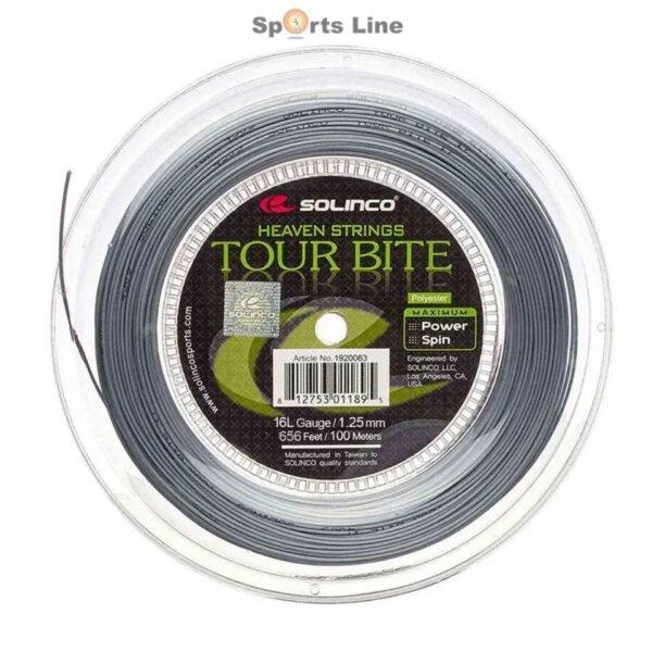 SOLINCO TOUR BITE TENNIS STRING REEL 16L 1.25MM, 200M