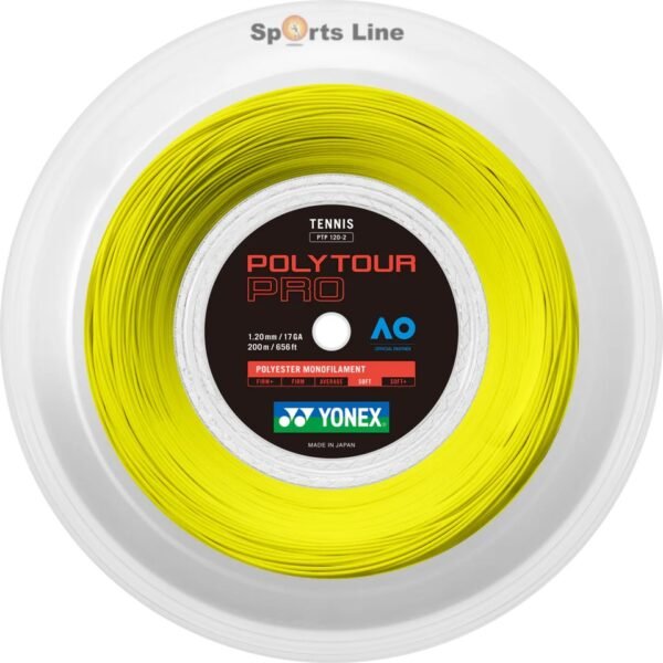 YONEX POLY TOUR PRO TENNIS STRING REEL 17 1.20MM, 200M